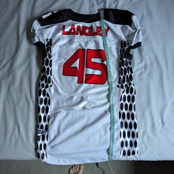 White Dazzle Mustang Football Jersey - Picture 3 of 6